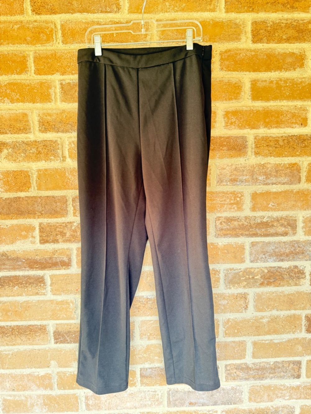 SHEIN Black Straight-Leg Dress Trousers